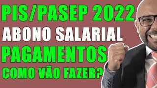 ABONO SALARIAL COMO VÃO FAZER OS PAGAMENTOS PIS PASEP 2022 [upl. by Tankoos940]