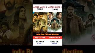 ARANMANAI 3 VS ARANMANAI 4 VIRAL boxofficecolection review movie shorts [upl. by Naujyt]