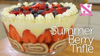 Summer Berry Trifle  In The Kitchen With Kate [upl. by Ecal871]