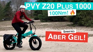 PVY Z20 Plus 1000  Vollgefedertes Fatbike zum Falten  Power ohne Ende 100Nm [upl. by Connie47]