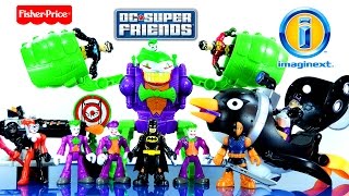 Imaginext Batman vs The Joker amp Penguin DC Super Friends by FisherPrice Set 5 Unboxing [upl. by Lledrev248]