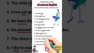 Underline the verb in the sentence verb actionwords trending shorts viralshorts learnenglish [upl. by Durning]