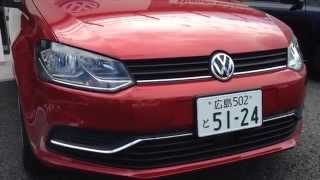 VW Volkswagen 6代目新型Polo コンパクトで可愛い車（レッド）をみてきましたパート2！ [upl. by Caneghem]