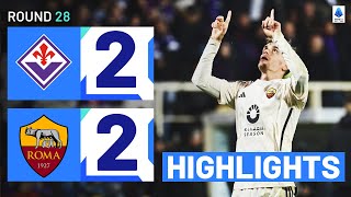 FIORENTINAROMA 22  HIGHLIGHTS  Llorente rescues late draw for Roma  Serie A 202324 [upl. by Ikoek]