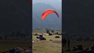 Paragliding Pokhara Nepal SarangkotTandemflight Paragliding Landing music explore [upl. by Adneram]