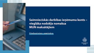 Saimnieciskās darbības ieņēmumu konts jeb kā maksāt nodokli vienkāršāk [upl. by Netta114]