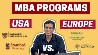 MBA USA or Europe  Brand Value  Cost amp Scholarships  Job Opportunities [upl. by Nikolai]