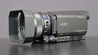 Sony 4K Handycam FDRAX100 Unboxing amp Overview [upl. by Ramburt926]