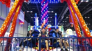 Back at the 2016 IAAPA expo trying new ATTRACTIONS [upl. by Easlehc]