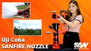 SANFIRE Nozzle Spray untuk Pompa Pemadam Kebakaran Bertekanan Tinggi [upl. by Oika]