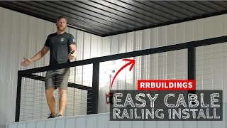 Easiest Cable Rail Installation DIY Friendly [upl. by Ecirtaemed366]