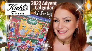 KIEHLS 2022 ADVENT CALENDAR FULL UNBOXING  COSTS £99 BUT IS IT WORTH IT [upl. by Notsahc]