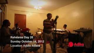 Teddy Afro on Rehearsal with Abugida Band for quotWede Fikerquot Concertmpg [upl. by Ainelec799]