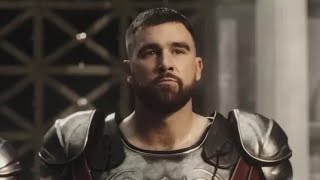 Travis Kelce Keeps Gladiator Armor from Epic Pepsi Ad [upl. by Shirleen380]