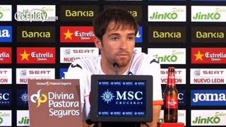 Míchel Herrero Hay que dar un aplauso a la afición por su comportamiento [upl. by Furey]