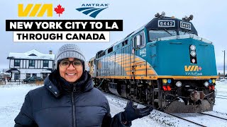 Amtrak And Via Rail Vacation NYC To LA [upl. by Ennovart]