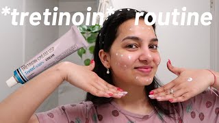 tretinoin pm skincare routine [upl. by Anirroc]