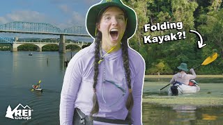 KAYAK CAMPING 2 Days in a Foldable Kayak on the Tennessee River  2022 Summer Road Trip  Ep 4 [upl. by Dranoc]