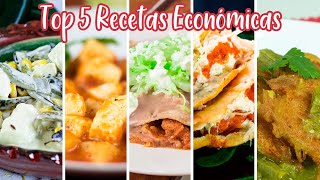 Top 5 Recetas Económicas y fáciles que no te puedes perder [upl. by Mazlack]