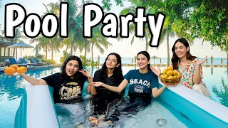 Mango party at home  Ghar ko swimming pool bana diya  Hira Faisal  Sistrology [upl. by Niwrehs]