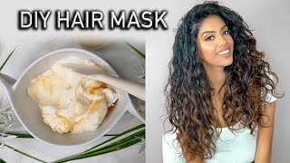 4 Ingredient Moisturizing amp Repairing Hair Mask for DryDamaged Hair  AribaPervaiz  Natural DIY [upl. by Reichel]