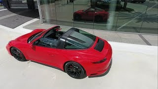 2017 Guards Red Porsche 911 Targa 4 GTS 450 hp  Porsche West Broward [upl. by Dorothi568]