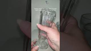 Vintage Heavy Malt Shake Soda Fountain Clear Fluted Glass 7 12quot Tall Set of 4 [upl. by Addy]