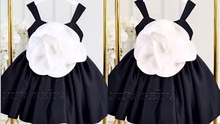 How to cut and sew off shoulder ball gown with strap and fabric rosepetals [upl. by Osei]