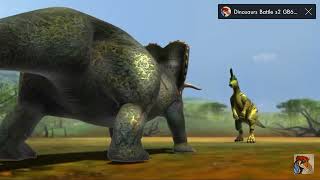 Triceratops vs Lambeosaurus dinosaur battle season 1 episode 1 [upl. by Eisdnyl]