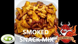 Video Corso BBQ  Nr 23  Smoked Snack Mix uno snack sfizioso economico e facile da fare [upl. by Atteynad]