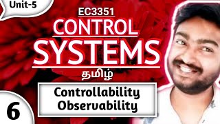 Both Controllability and Observability in single Problem in Tamil EC3351 Control Systems in Tamil [upl. by Adnilema]