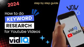 How To Do Keyword Research For YouTube Videos 2024 vidiQ Keyword Research Tool amfahhtech [upl. by Mavilia]