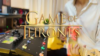 GAMES OF THRONES THEME GUITAR COVER  WITH LINE 6 POD GO [upl. by Notyarb]