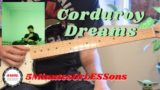 How to Play Rex Orange County  Corduroy Dreams  Guitar Lesson with TABs [upl. by Nyrrat13]