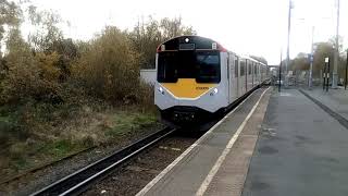 Class 230 Electric 009 Transport for wales unit arrives at Bidston Nov 2023 [upl. by Lovmilla]