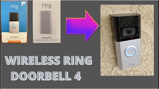 How to Install Ring Doorbell 4 Wireless [upl. by Rriocard]