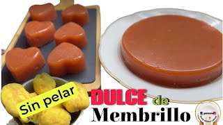 DULCE de MEMBRILLO Casero ✅ Muy FÁCIL de PREPARAR SIN pelar [upl. by Rhonda]