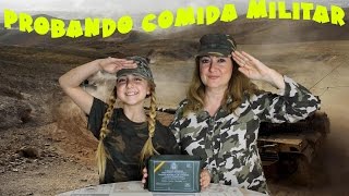 PROBANDO COMIDA MILITAR con mi madre  Kit de supervivencia de las fuerzas armadas  Silvia Sánchez [upl. by Saduj481]