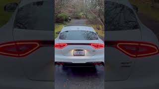 2018 Kia Stinger with Borla catback exhaust Cold start amp revs 🫣 kia stinger borla [upl. by Nahttam]