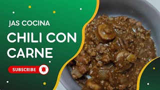 How To Make Chili Con Carne  Chili Con Carne Recipe  Jas Cocina [upl. by Lienet]