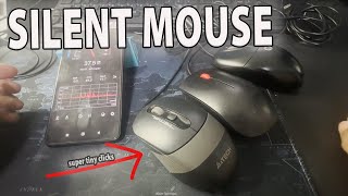 A4TECH FM10S Cheapest silent mouse click test [upl. by Stag710]