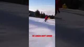 Skier crash snow skiing snowboarding crash [upl. by Nylesoj]