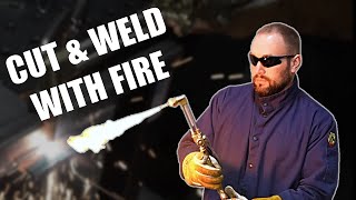 Oxy Acetylene Basics Cutting Welding amp Heating with a Torch [upl. by Dnalra]