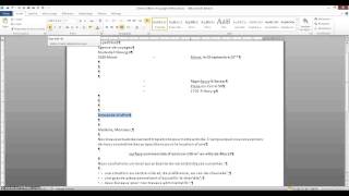 Tutoriel Word Mise en page lettre [upl. by Nolyar640]