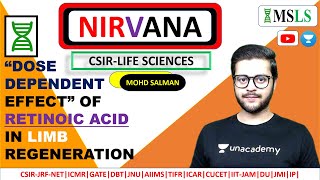 Developmental Biology Dose dependent effect of retinoic acid part 5 csir iitjam aiims dbtjrf [upl. by Clare]