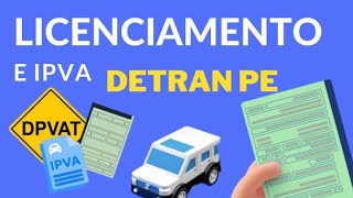 IPVA Detran PE  Como gerar o BOLETO DE LICENCIAMENTO [upl. by Mercie]