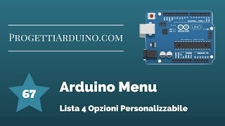 67 ARDUINO MENU LISTA 4 OPZIONI CON LM35 E DISPLAY 16x2 [upl. by Lleynod]