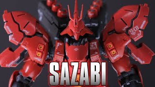 1144 Real Grade RG Sazabi Review  MOBILE SUIT GUNDAM CHARS COUNTERATTACK  逆襲のシャア サザビ [upl. by Yecaw41]