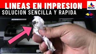 💪🏼Soluciona la LINEAS de IMPRESION desde tu casa súper fácil y rápido IMPRESORA EPSON [upl. by Wenn]