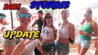 STURGIS MOTORCYCLE UPDATE  FULL THROTTLE SALOON  DOWNTOWN STURGIS  NEW TIRE 4K [upl. by Lemyt]